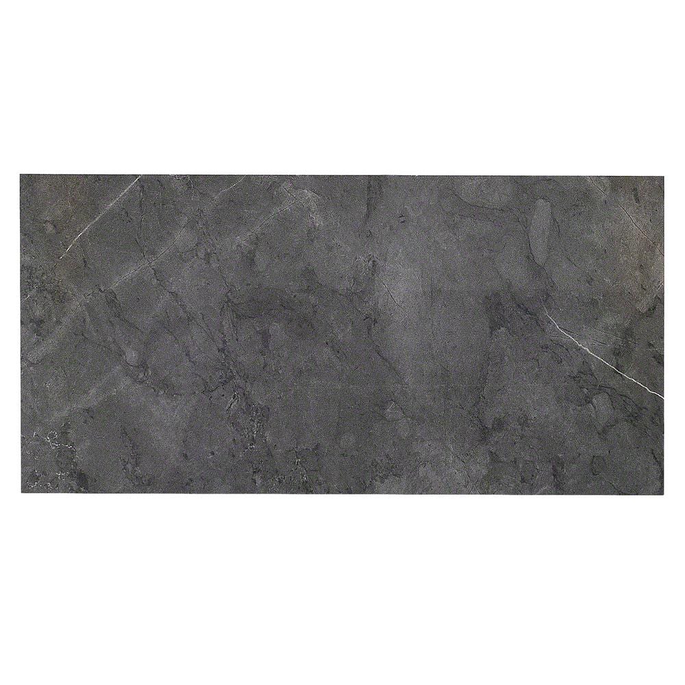 Grace Dark Gray Polished Large Format Porcelain Tile