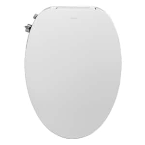 Taranto Quick-Release Hinges Elongated Toilet Seat in White
