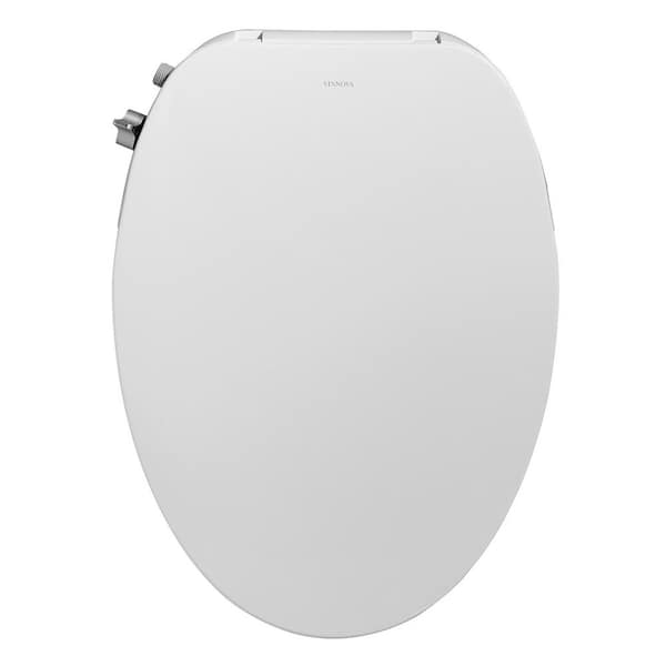 ROSWELL Taranto Quick-Release Hinges Elongated Toilet Seat in White