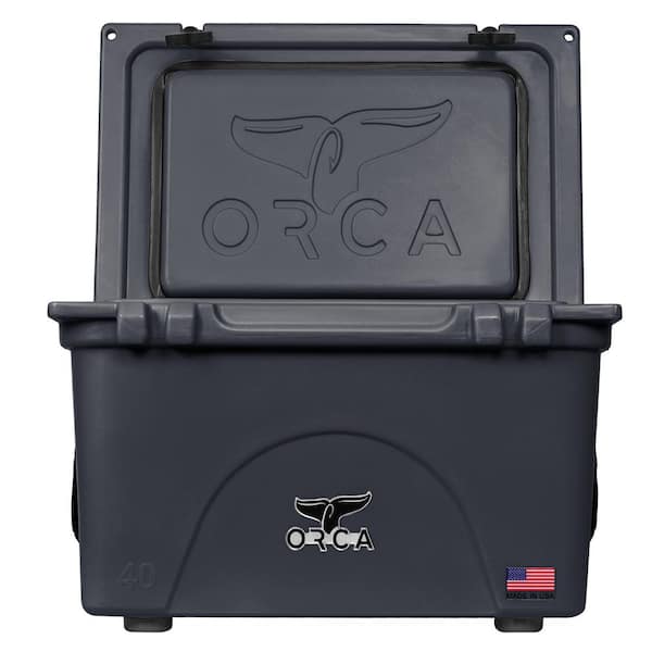 ORCA Black New Orleans Saints 40-Quart Hard-Sided Cooler