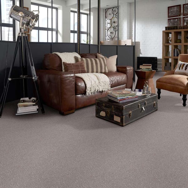 Brave Soul I - Tapestry - Brown 34.7 oz. Polyester Texture Carpet - Installation Required