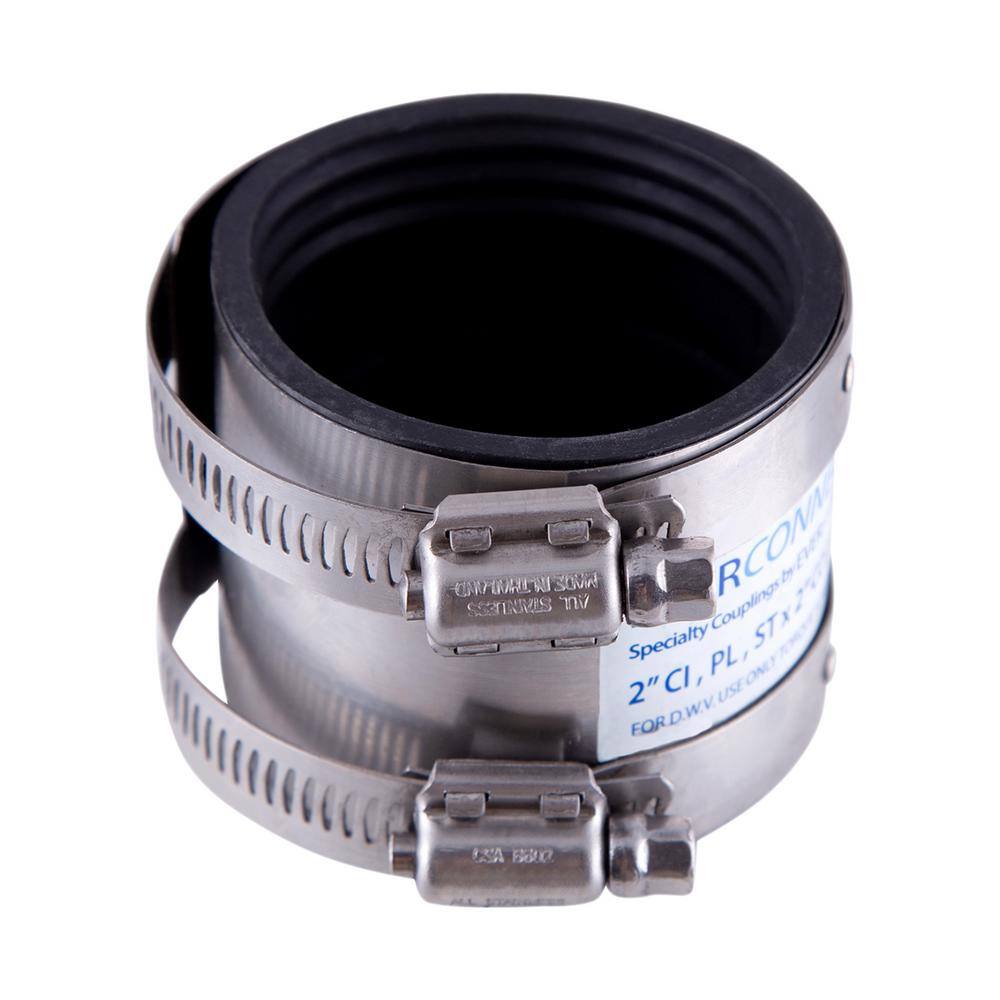 Shielded 2 in. Steel Transition Coupling Connects Cast Iron to Plastic price history on PriceWatchPro