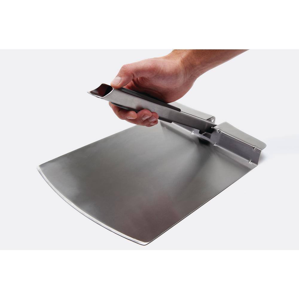 Broil King Stainless Steel Folding Pizza Peel with Soft Grip Handle