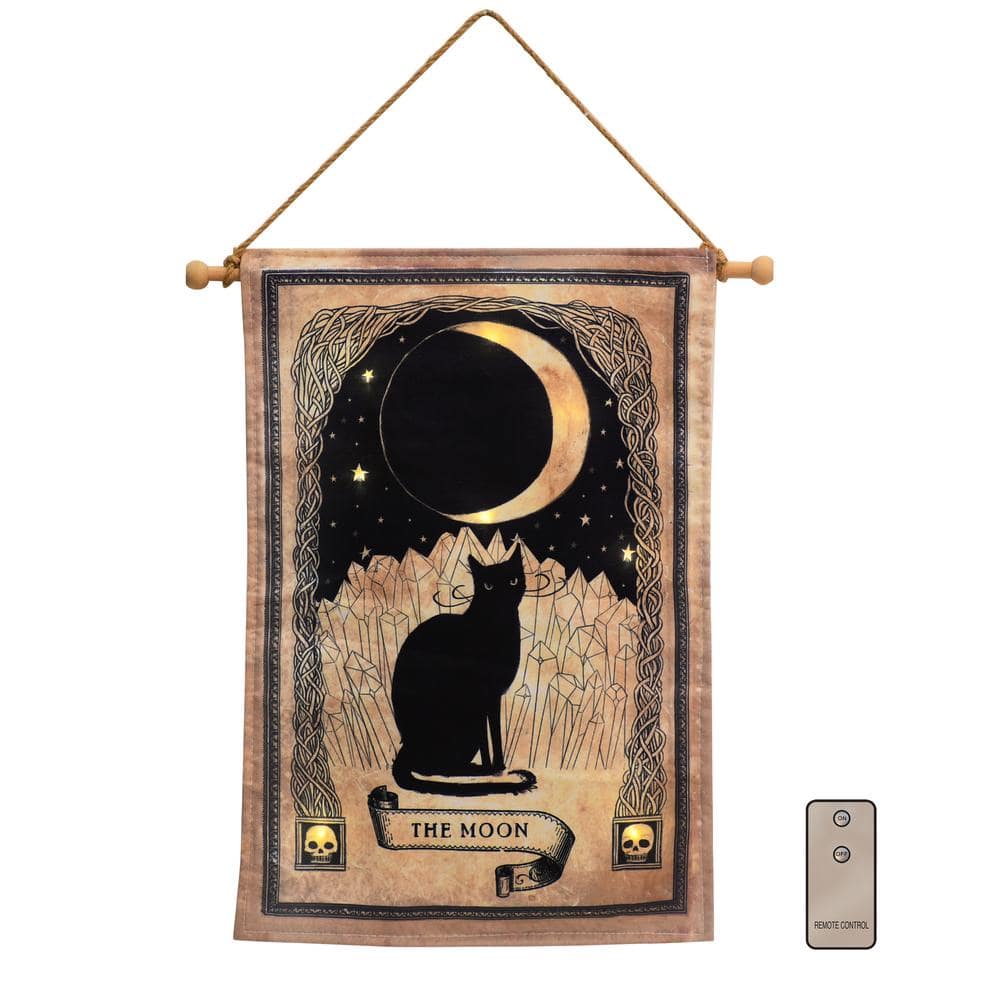 Black cat icon and moon phase Adjustable Apron