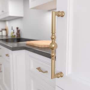 Firenze Collection 12 5/8 in. (320 mm) Champagne Bronze Traditional Round Cabinet Bar Pull