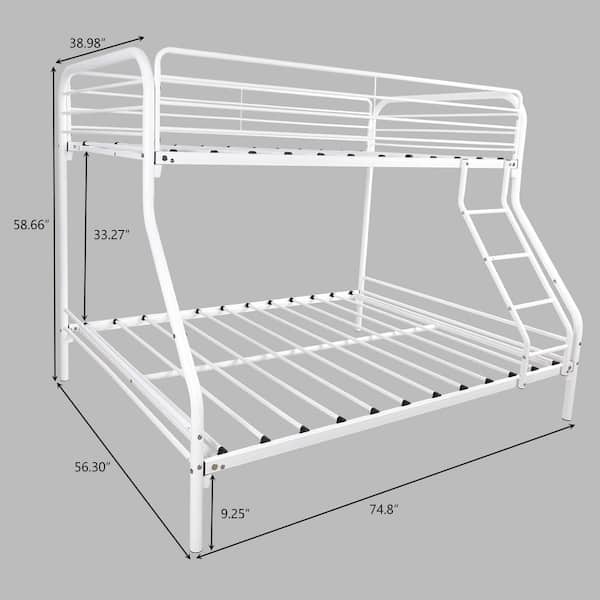 Metal Bunk Bed Easy Assembly, Metal Bunk Bed Twin Over Full Assembly Instructions