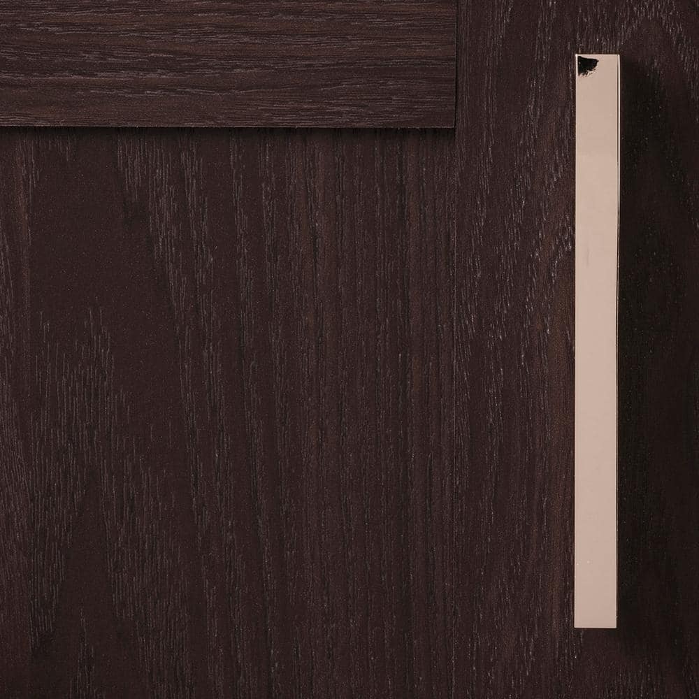 Brushed Nickel Modern Finger Cabinet Handles with Mounting Hardware