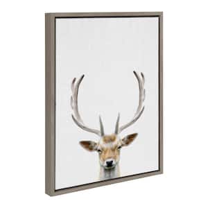"Forest Deer Animal Portrait" by Simon Te, 1-Piece Framed Canvas Animals Art Print, 18 in. x 24 in.