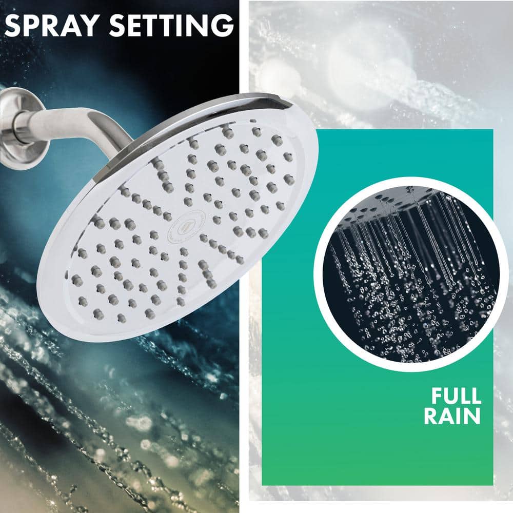 Large Chrome Wall Mounted Rain Shower Head