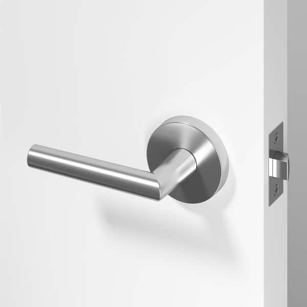 Stark Metal Chrome Passage Hall/Closet Round Door Handle with Round Rosette