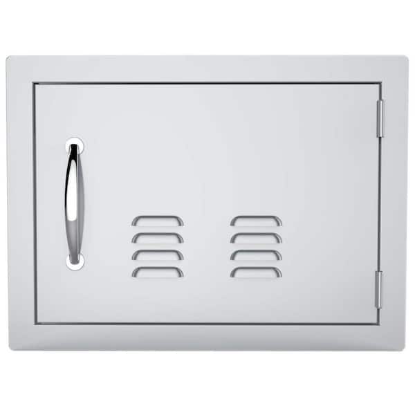 Sunstone Classic Series 14 in. x 20 in. 304 Stainless Steel Horizontal Access Door with Vents
