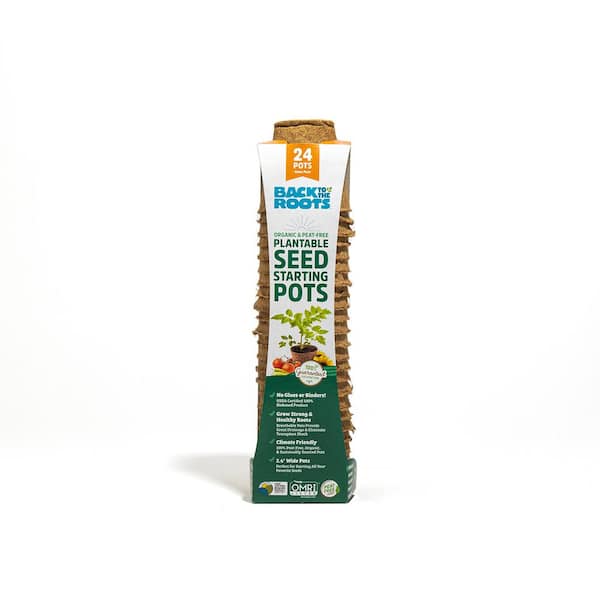 Back to the Roots Organic and Plantable Seed Starting Pots (24ct)
