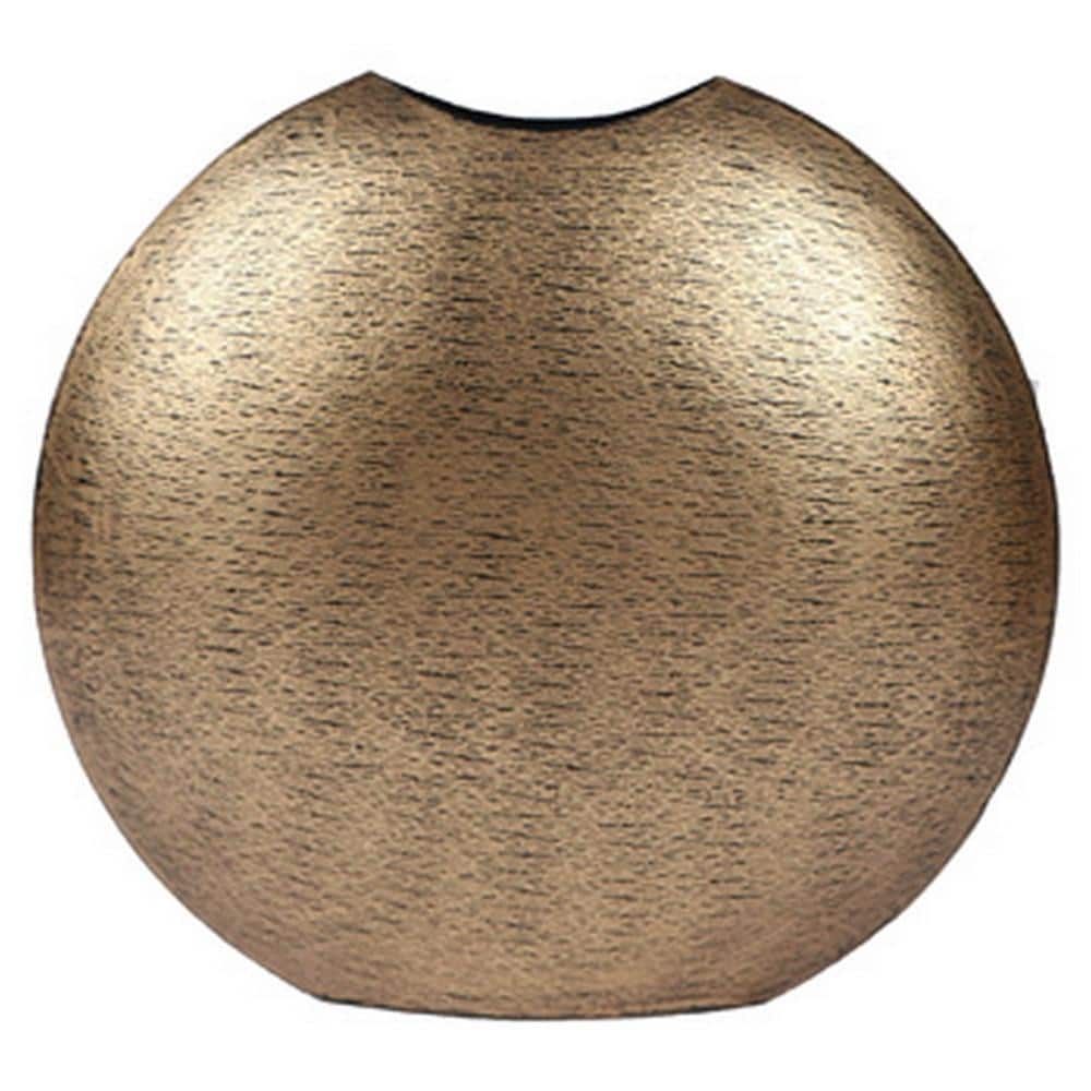 Bier 15 in. Gold Metal Round Decorative Vase price history on PriceWatchPro