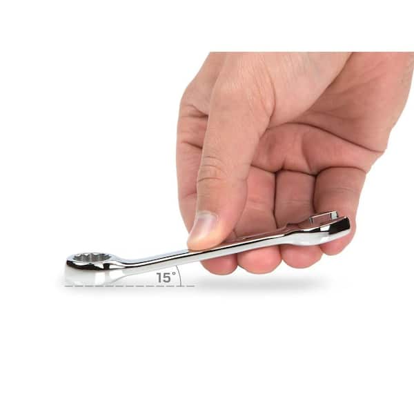 TEKTON 8-19 mm Stubby Combination Wrench Set with Pouch (12-Piece