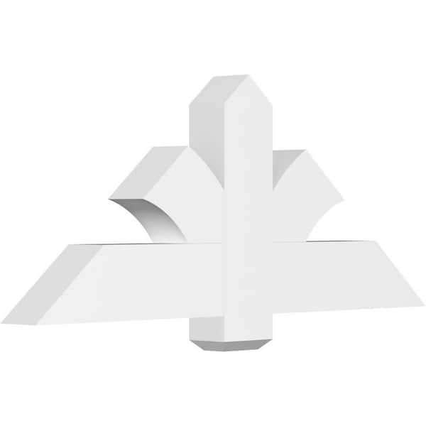 Ekena Millwork Redmond 48 in. W x 20 in. H x 4 in. D Signature Polyurethane Bracket