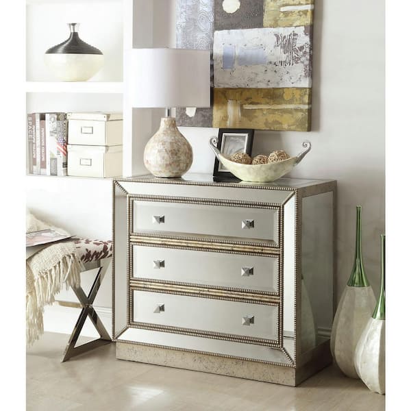 Coast to Coast Three Drawer Chest Gold