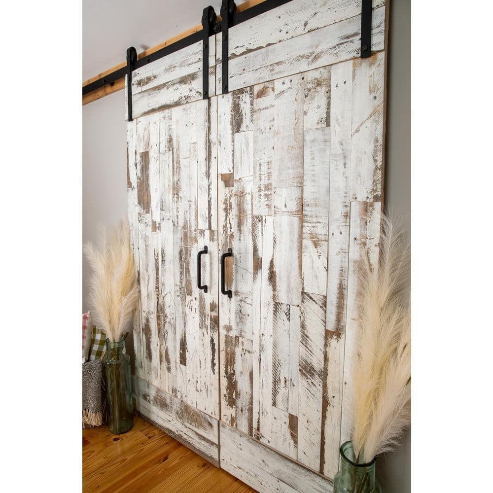 Vintage Harvest Whitewashed Barnwood Wall Paneling Kit