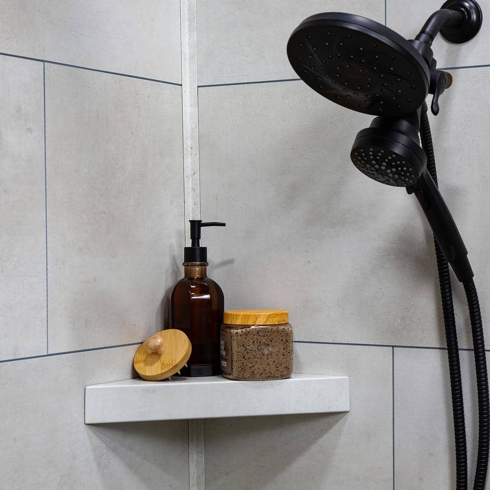 Wintry Mix PVC Waterproof Corner Shower Shelf