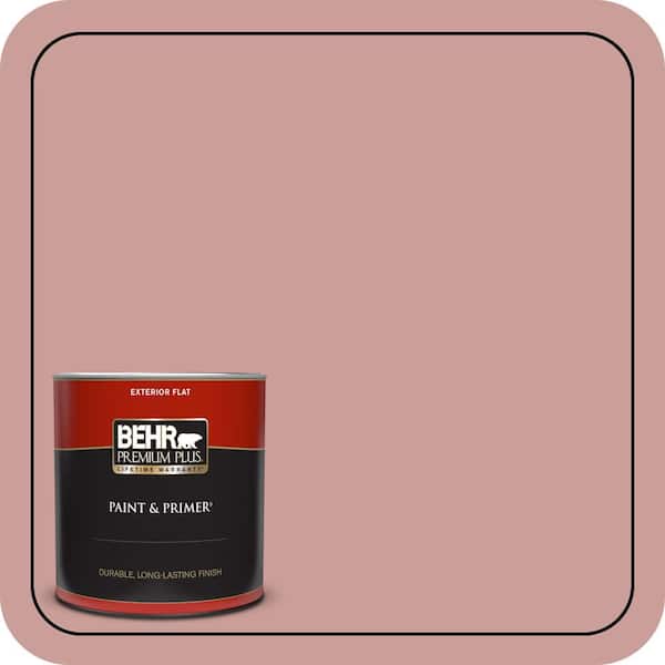BEHR PREMIUM PLUS 1 qt. #170F-4 Fondue Flat Exterior Paint & Primer