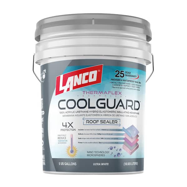 Coolguard 5 Gal. Insulating Elastomeric White Roof Sealer