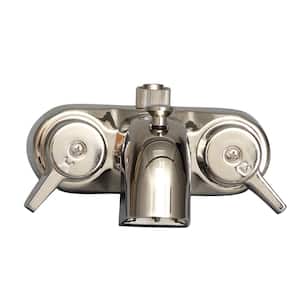 2-Handle Claw Foot Tub Faucet in Polished Nickel