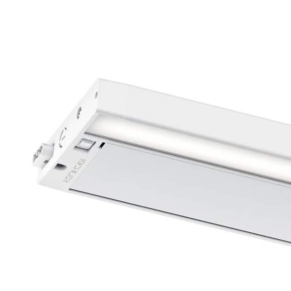KICHLER 6U Series 22 in. LED Textured White Under Cabinet Light 6UCSK22WHT  The Home Depot