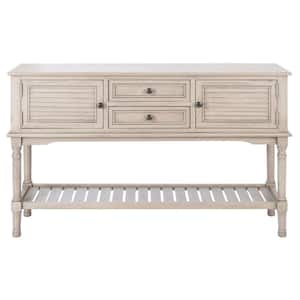Tate 47.3 in. Greige Rectangle Wood Console Table with Drawer