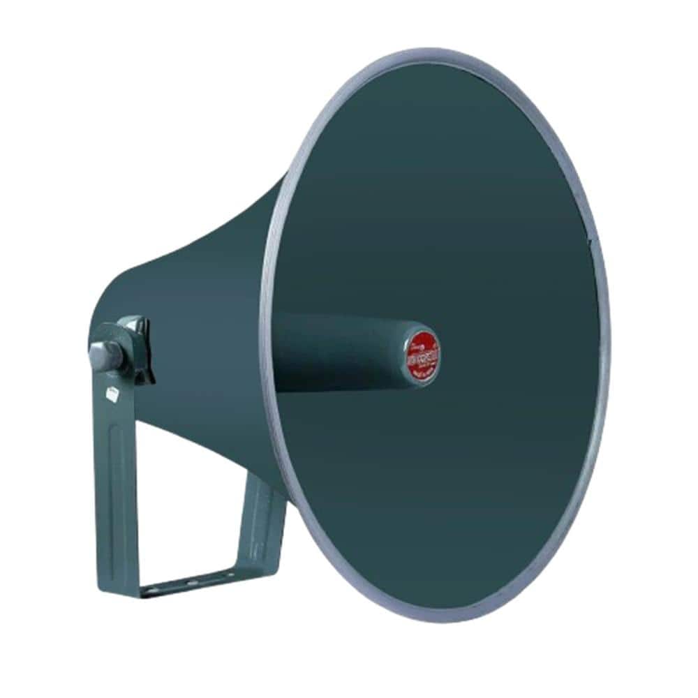 16 in. Outdoor Weatherproof PA Paging Horn Loud Speaker with 18 TPI Thread 