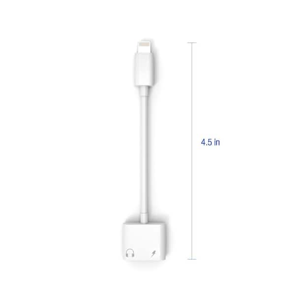 Iphone AUX Adapter for Headphone Jack Cable Dongle 2in1 Lightning to 3.5mm  Splitter Charge Cord MFI Certified Audio Charging Adaptador Para for 13 12
