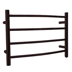 Glow 4-Bar Stainless Steel Wall Mounted Towel Warmer in Oil Rubbed Bronze