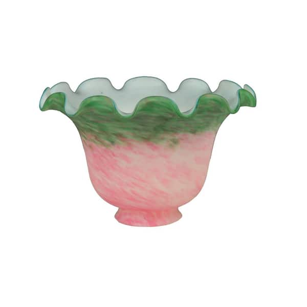 Pate-De-Verre 4 in Multicolored Colorful Glass Bell Shade with no fitter