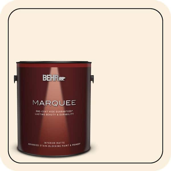 BEHR MARQUEE 1 gal. #PWN-40 Elegant Ivory Matte Interior Paint & Primer