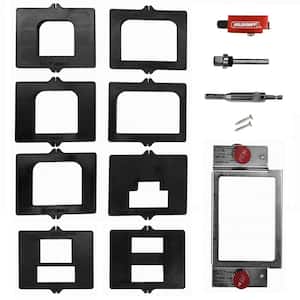 Hinge Mate 350 - Complete Kit for Installing Door and Jamb Hinges and Latch and Strike Plates All Hardware Included