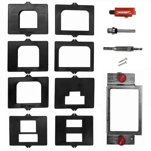 Milescraft Hinge Mate 350 - Complete Kit for Installing Door and Jamb Hinges and Latch and Strike Plates All Hardware Included