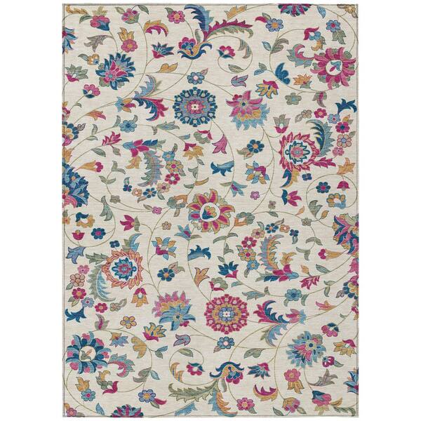 Addison Rugs Chantille Machine Washable Indoor/Outdoor Abstract ACN1006 Linen 2 ft. 6 in. x 3 ft. 10 in. Area Rug