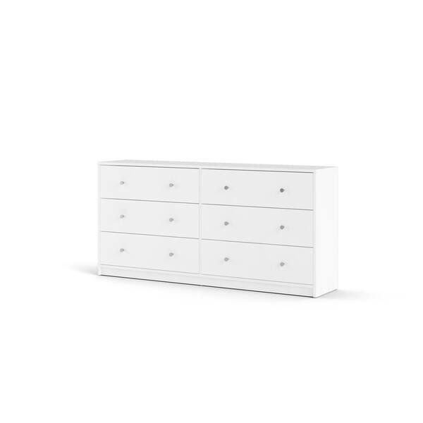 Tvilum Portland 6 Drawer Double Dresser, Ikea White Dresser 6 Drawers