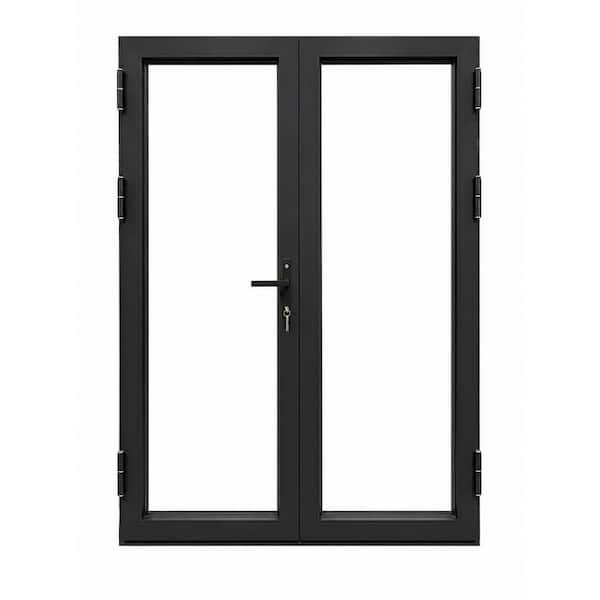 JELD-WEN 60 in. x 96 in. V-4500 Contemporary Black FiniShield
