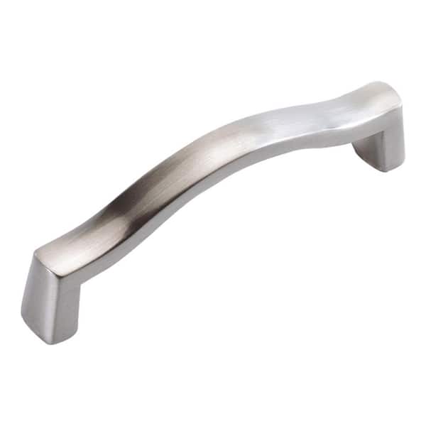 HICKORY HARDWARE Arc Collection 3 in. (76 mm) Satin Nickel Cabinet Door and Drawer Pull