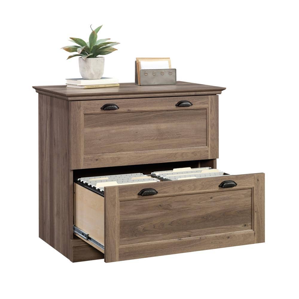 Salt Oak 2-Drawer Lockable Lateral File Cabinet