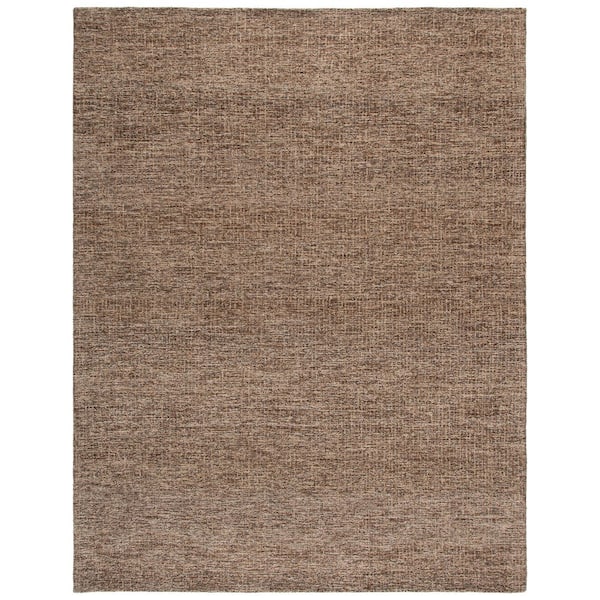 Abstract 9 ft. x 12 ft. Antique/Brown Speckled Area Rug