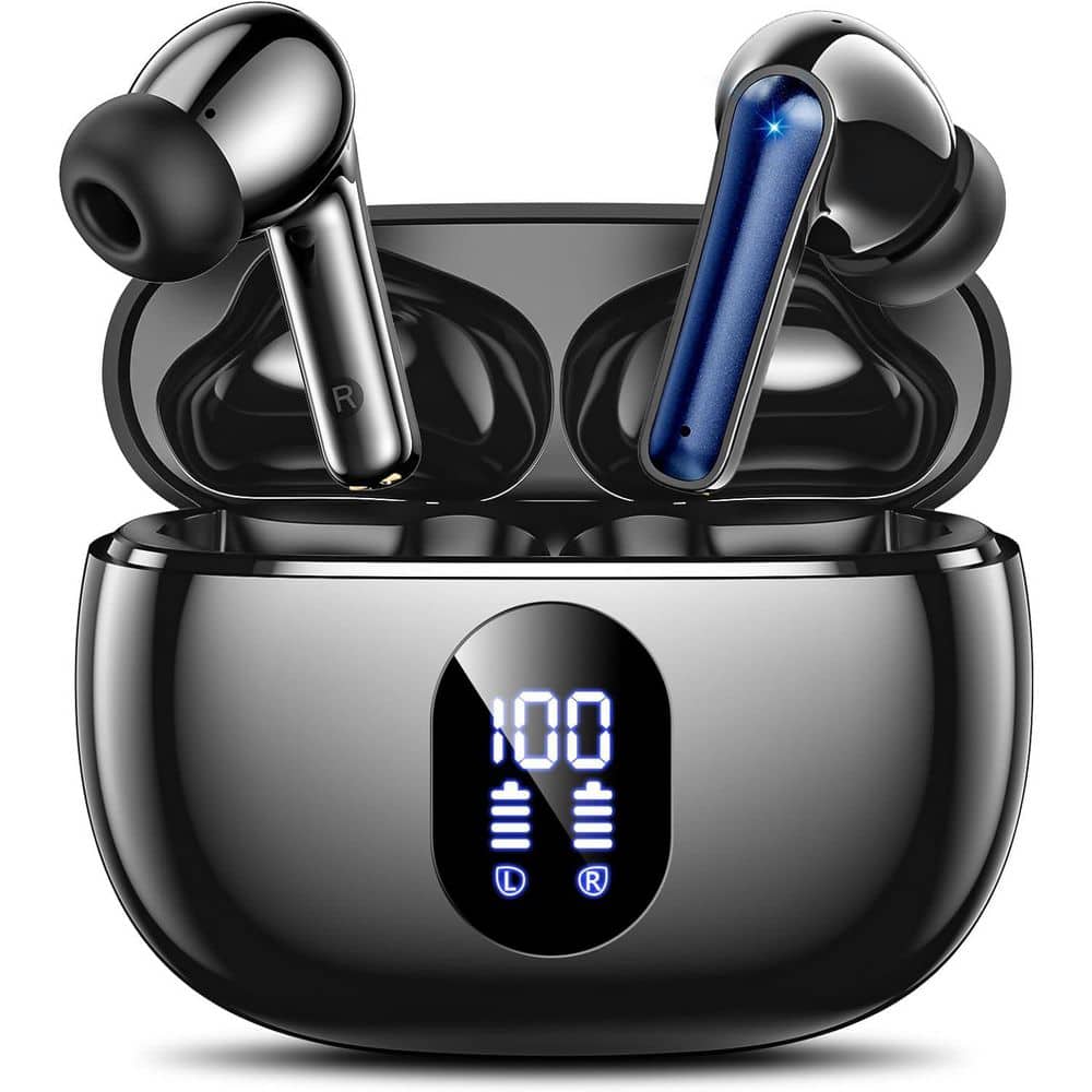 Wireless Earbuds, Bluetooth Ear Buds with Big Bass Stereo Sound, 48 Hours Playtime, Lightweight In-Ear Fit Earphones price history on PriceWatchPro