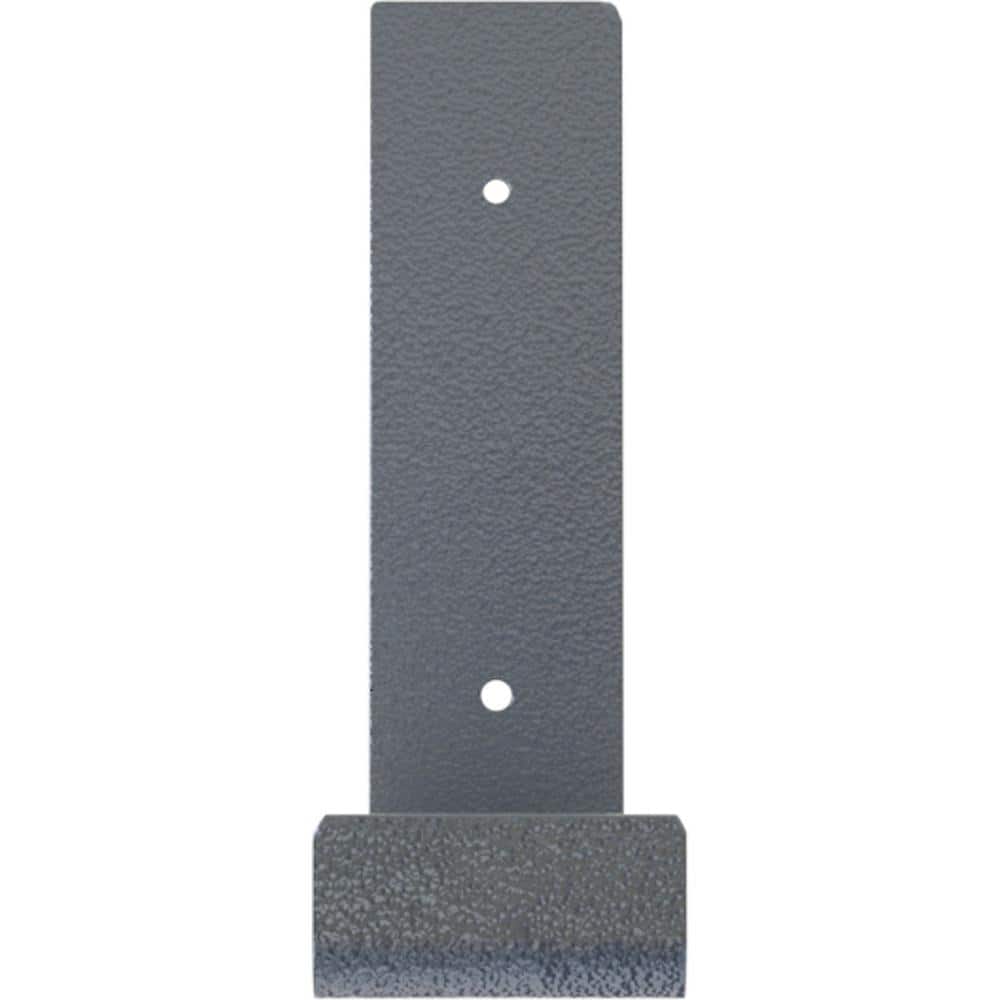 Hammered Light Blue Steel 12" Hanging Shelf Bracket