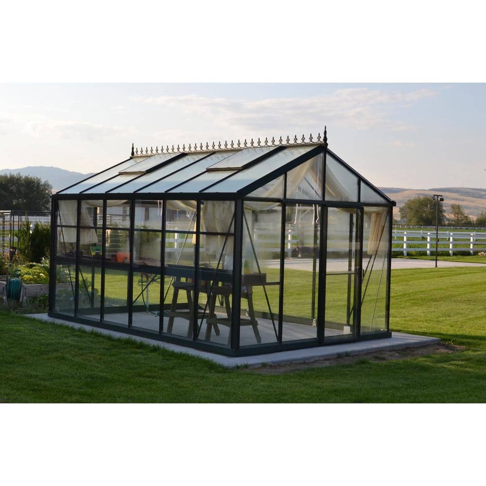 Royal Victorian 10 ft. x 15 ft. Dark Green Aluminum Greenhouse Kit