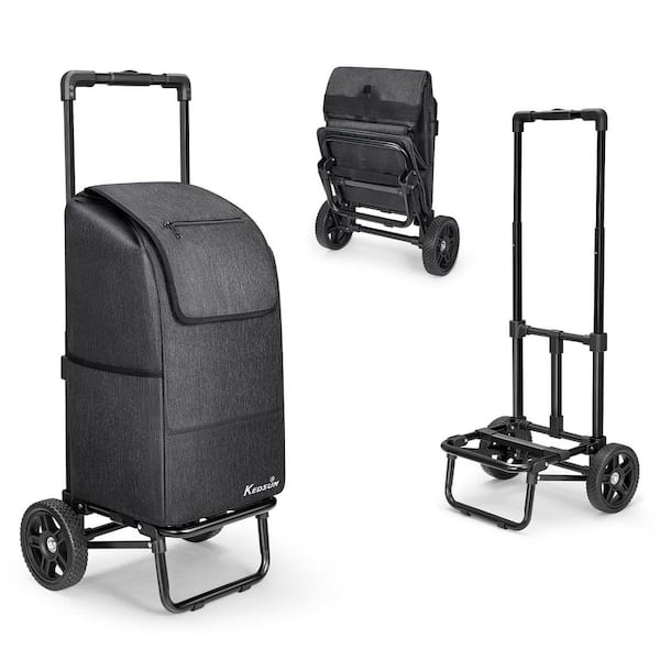 Folding Utility Cart with Removable Waterproof Bag, 330 lbs. Capacity, Grocery Shopping Hand Truck