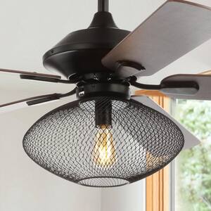 Clift 52 in. Oil Rubbed Bronze 1-Light Mid-century LED Ceiling Fan with Light and Remote