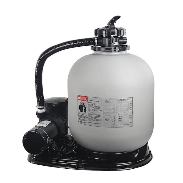 19 in. Sand Filter System with 1.5 HP 4500 GPH Pump for Pools up to 600 sq. ft.