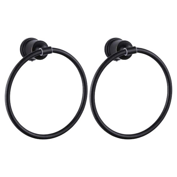 ALEASHA 2PCS Wall Mounted Towel Ring in Oil Rubbed Bronze