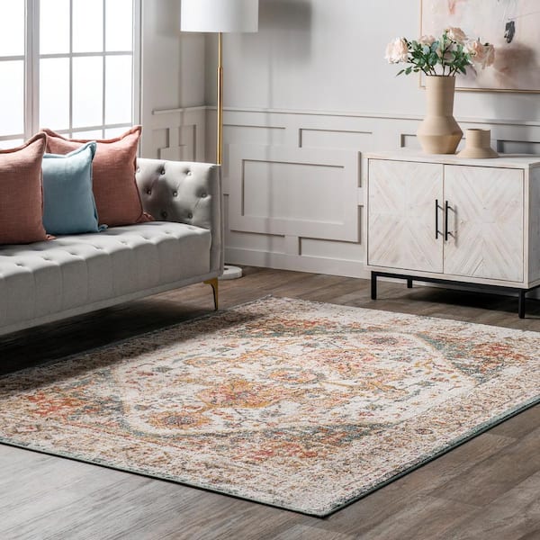 Shane Persian Vintage 7 ft. x 9 ft. Beige Area Rug