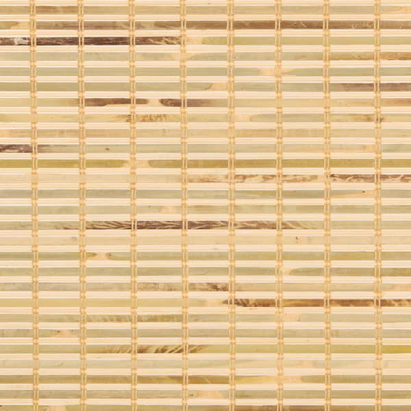 Tortuga Cordless Natural Bamboo Roman Shade Swatch 6 in. W x 6 in. L