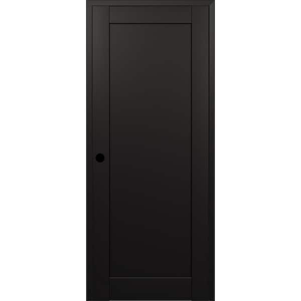 Belldinni Shaker 1 Panel N 32 in. х 80 in. No Bore Black Matte